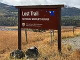 Lost Trail National Wildlife Refuge - Entrance Sign
