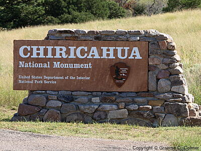 Chiricahua National Monument - Entrance