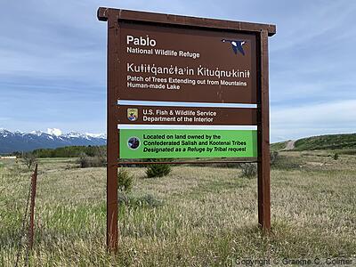 Pablo National Wildlife Refuge - Entrance